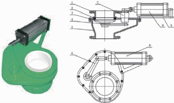 Ceramic Slag Discharge Valve Construction Drawing